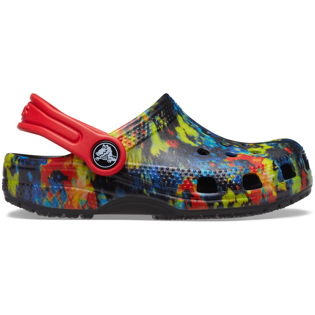 Tie dye crocs big kid size 4 hot sale