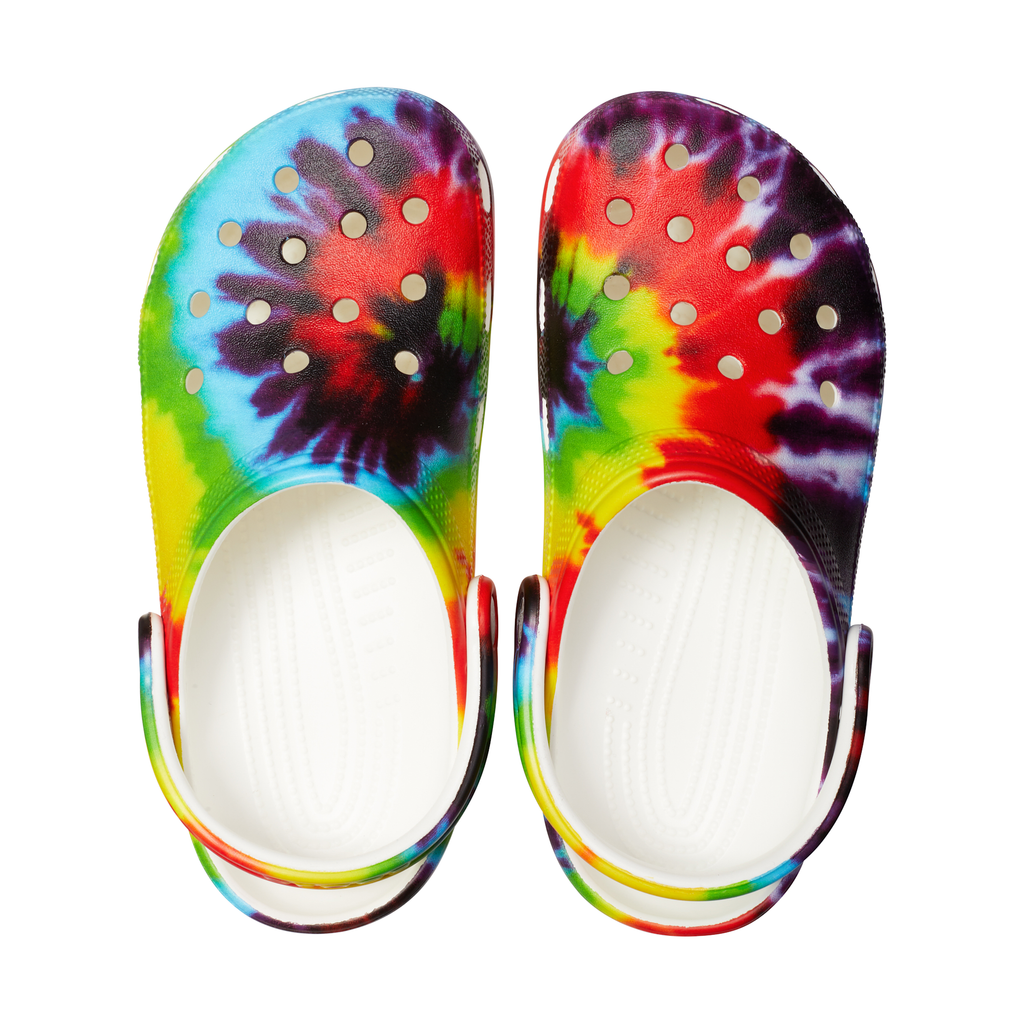 Tie dye crocs no holes new arrivals