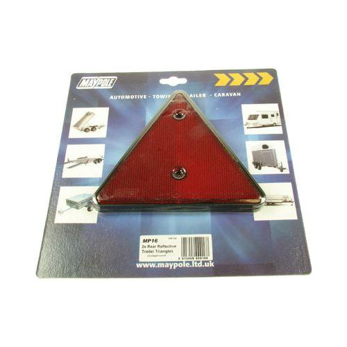 Maypole Triangle Reflector Red 2Pk