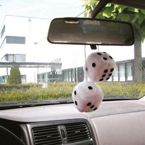 Carpoint Fuzzy Dice - White