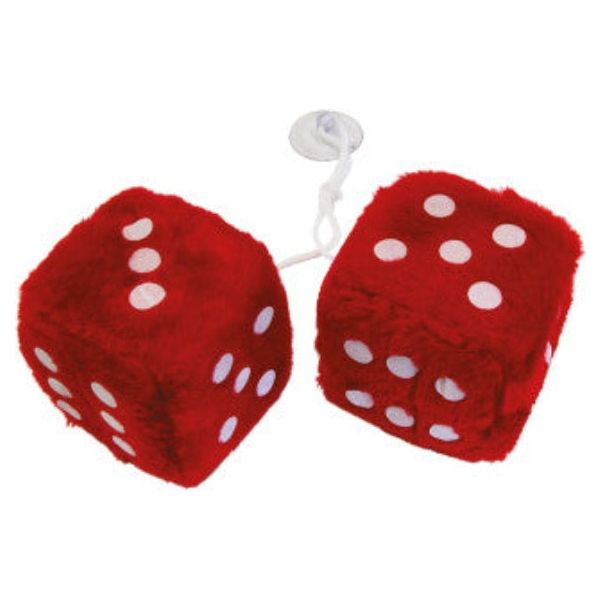 Carpoint Fuzzy Dice - Red