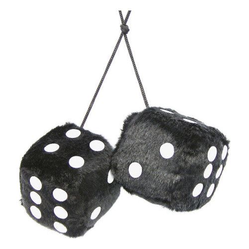 Carpoint Fuzzy Dice - Black