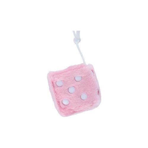 Carpoint Fuzzy Dice - Pink