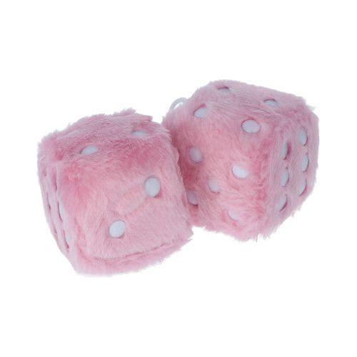 Carpoint Fuzzy Dice - Pink