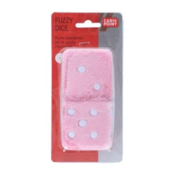 Carpoint Fuzzy Dice - Pink