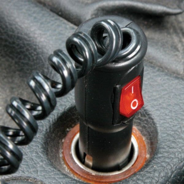 Carpoint 12/24V Cigarette Lighter Plug On/Off Switch 8A