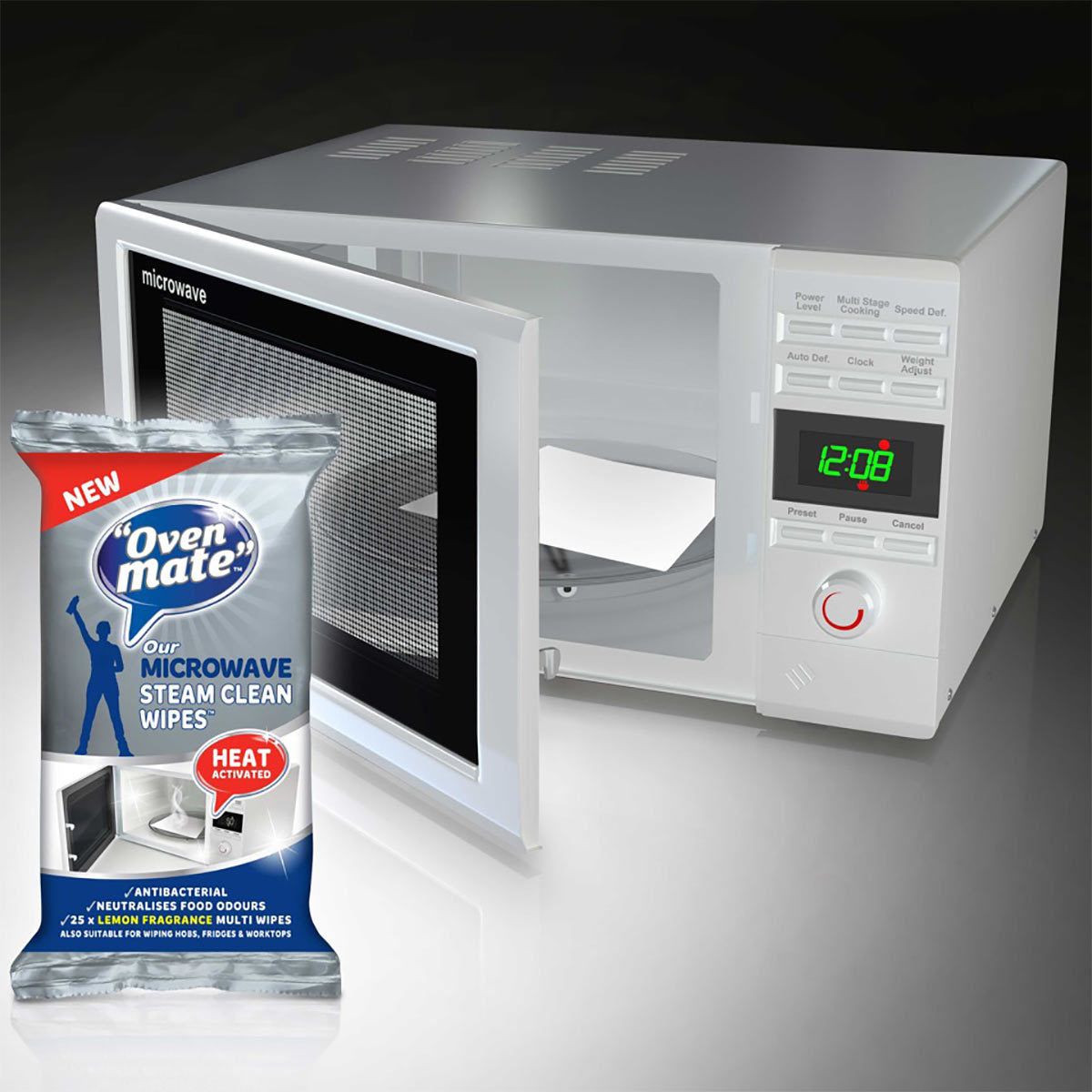 Oven Mate Microwave Steam Clean Wipes