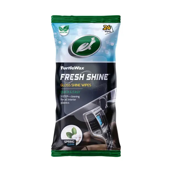 Turtlewax Fresh Shine Gloss Dashboard Wipes - Pack of 24