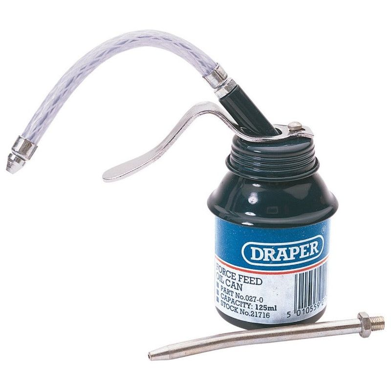 Draper Force Feed Oil Can -  125ml