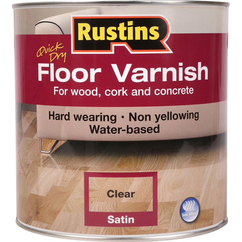 Rustin Floor Varnish Stain Clear - 2.5litre