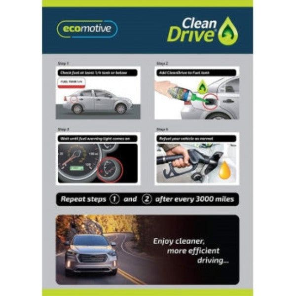 Ecomotive Clean Drive Fuel & Exhaust Cleaner-  450ml