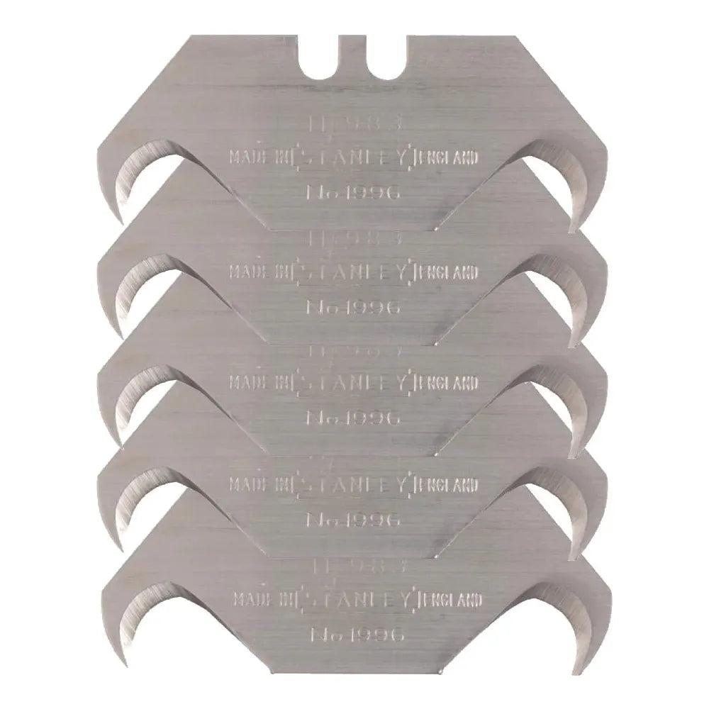 Stanley Hooked Knife Blades - Pack Of 5