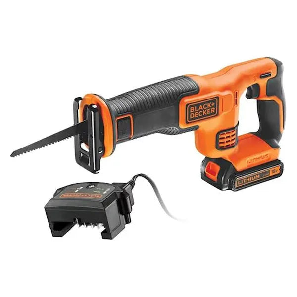 Black & Decker 18V Reciprocating Saw with 1 x 1.5Ah Li-Ion Battery