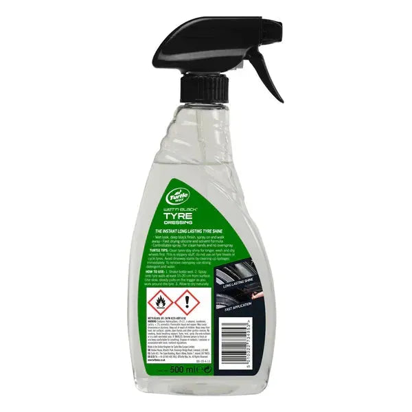 Turtle Wax Wet N Black Car Tyre Dressing Spray - 500ml