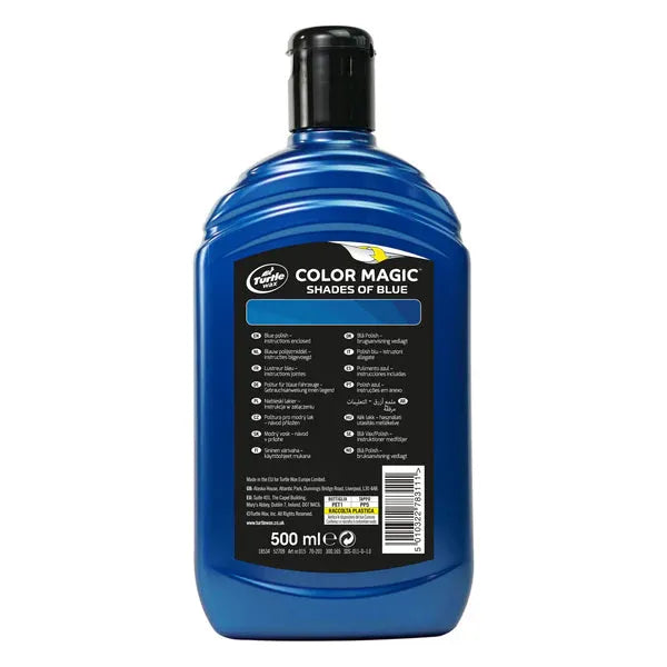 Turtle Wax Colour Magic Blue Car Wax Polish - 500ml