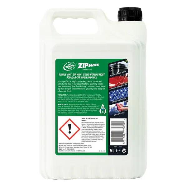 Turtle Wax Zip Wash & Wax - 5L