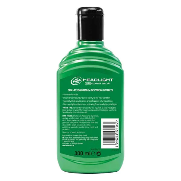 Turtle Wax Headlight Restorer & Sealant - 300ml