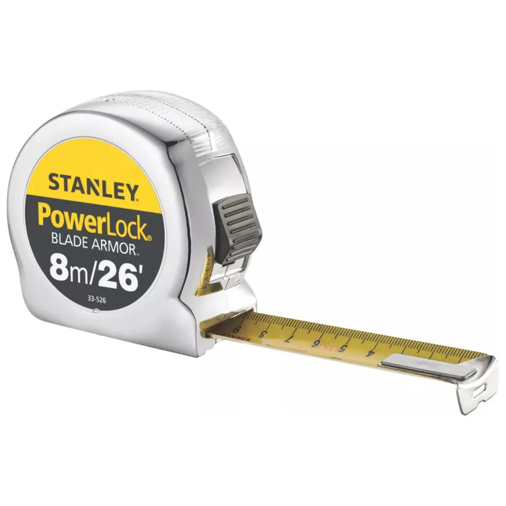 Stanley Powerlock Measure Tap - 8M or 10M