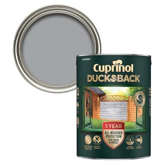 Cuprinol Ducksback | Herring Grey - 5 Litre