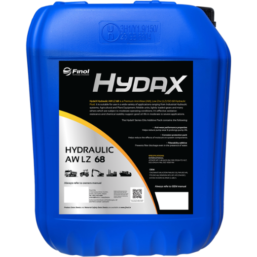 Finol Hydax Hydraulic Oil AW LZ 68 - 20L