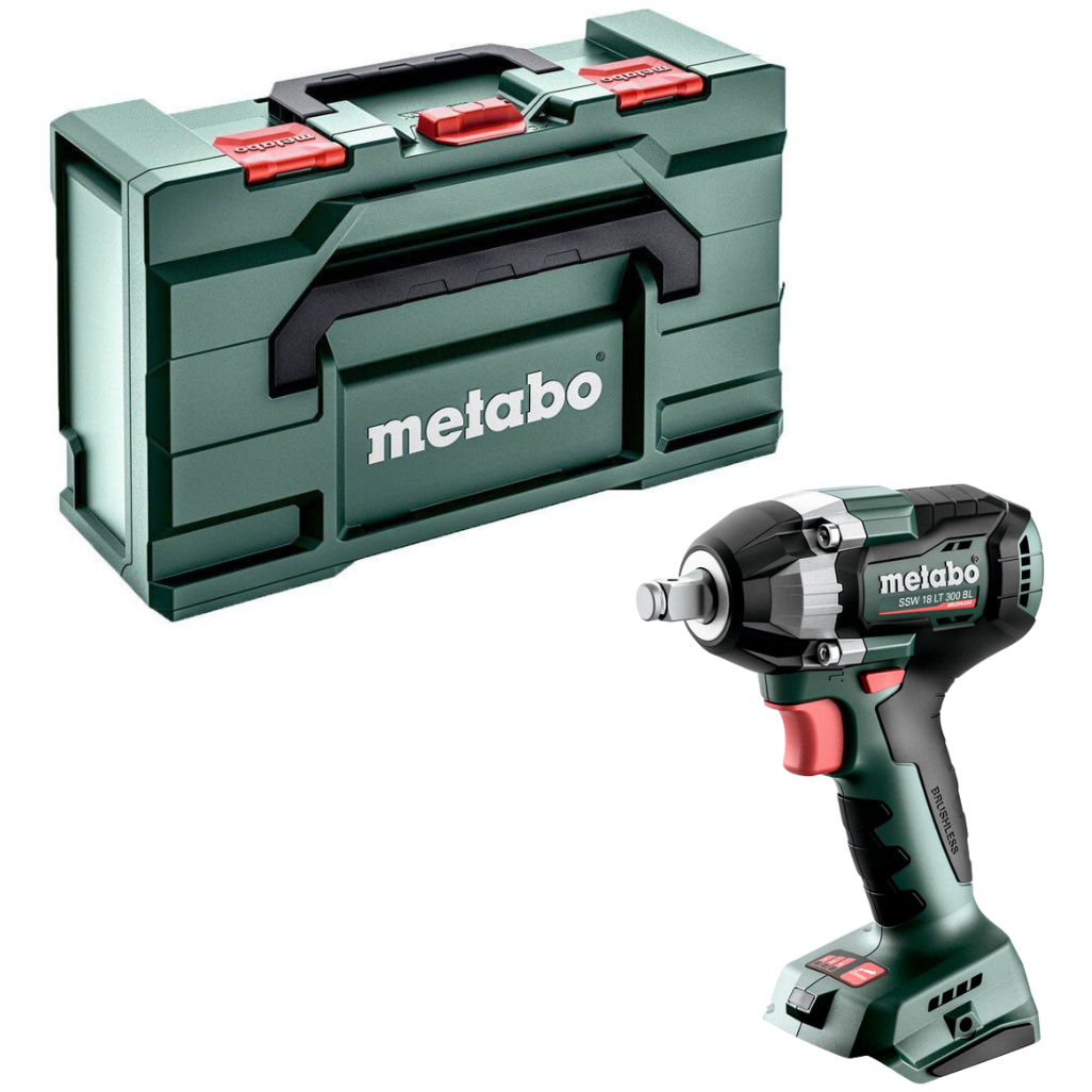 Metabo Cordless Impact Wrench SSW 18 LT 300 BL 18V Body Only in MetaBOX Case