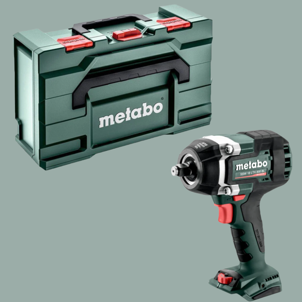 Metabo Cordless Impact Wrench SSW 18 LTX 800 BL 18V Body Only in MetaBOX Case