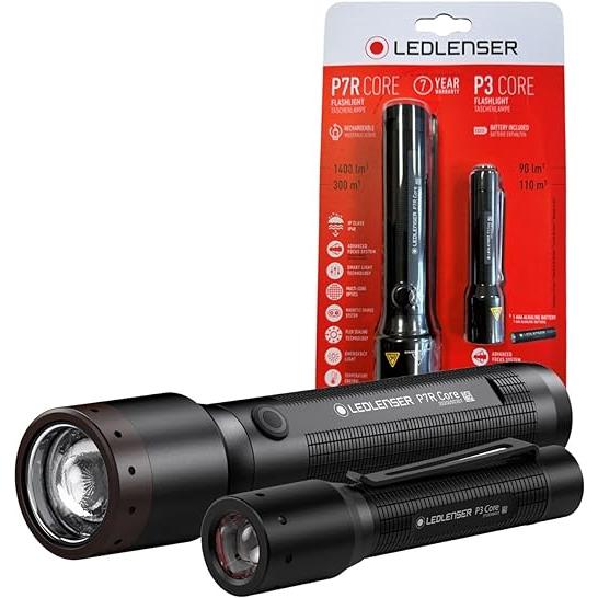 Ledlenser P7 + P3 Free Torch Black