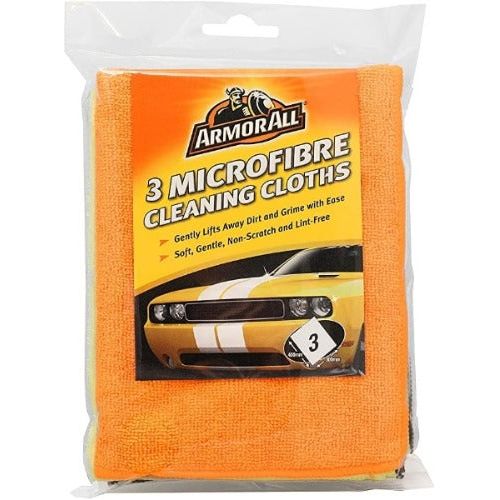 Armorall Microfibre Cleaning Cloths - Pack of 3