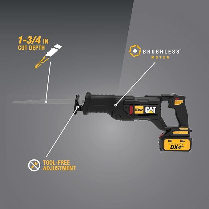 CAT DX52B 18V Reciprocating Saw - Bare Unit