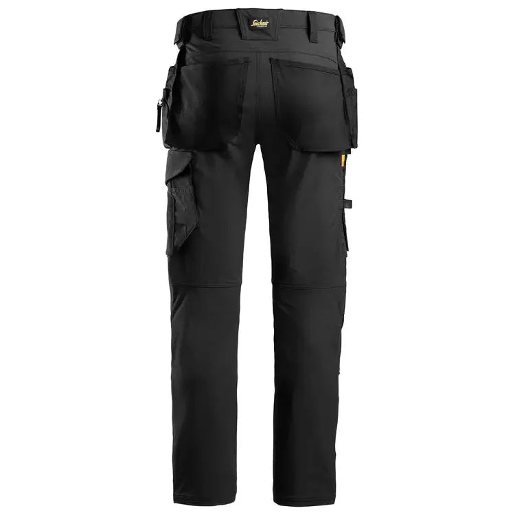 Snickers 6271 AllroundWork Full Stretch Trousers Holster Pockets - Black