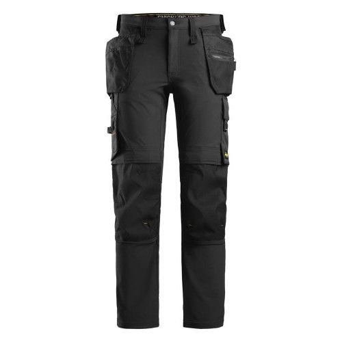 Snickers 6271 AllroundWork Full Stretch Trousers Holster Pockets - Black