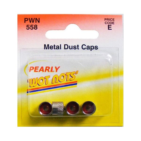 Wot-Nots Metal Tyre Valve Dust Caps X 4