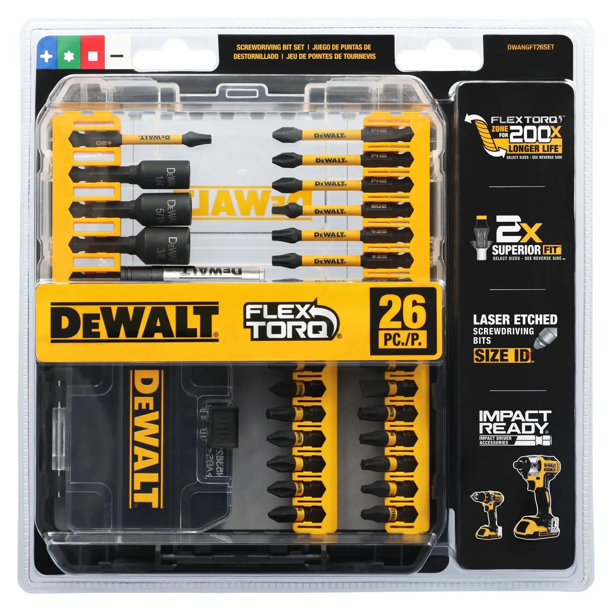 Buy DeWALT 26 Piece FlexTorq Impact Bit Set at Ted Johnsons Ireland