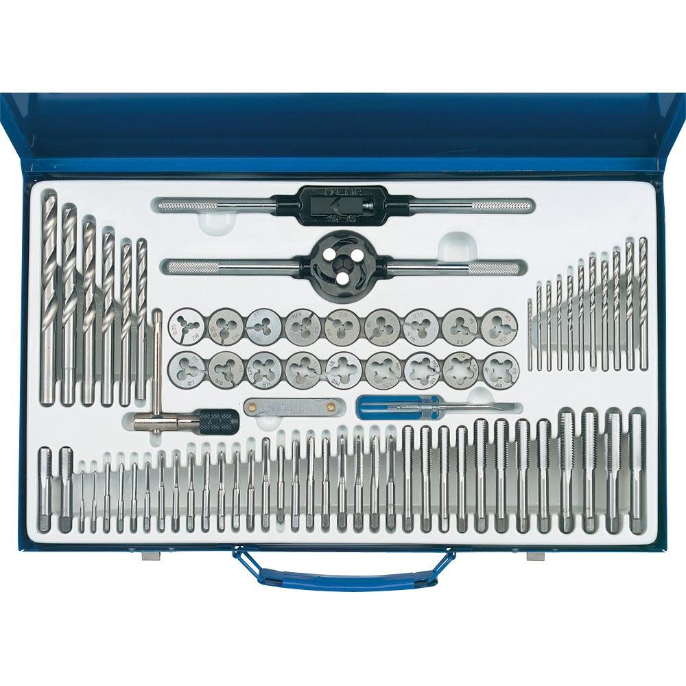 Draper Combination Tap and Die Set Metric and BSP - 76 Piece