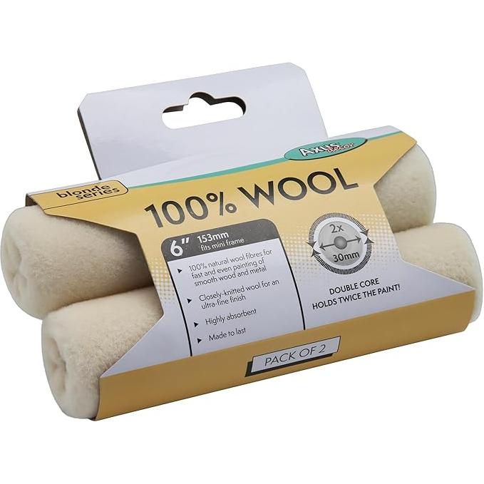 Axus Decor Wool Moni Roller - Blonde Series - 6" | Pack of 2