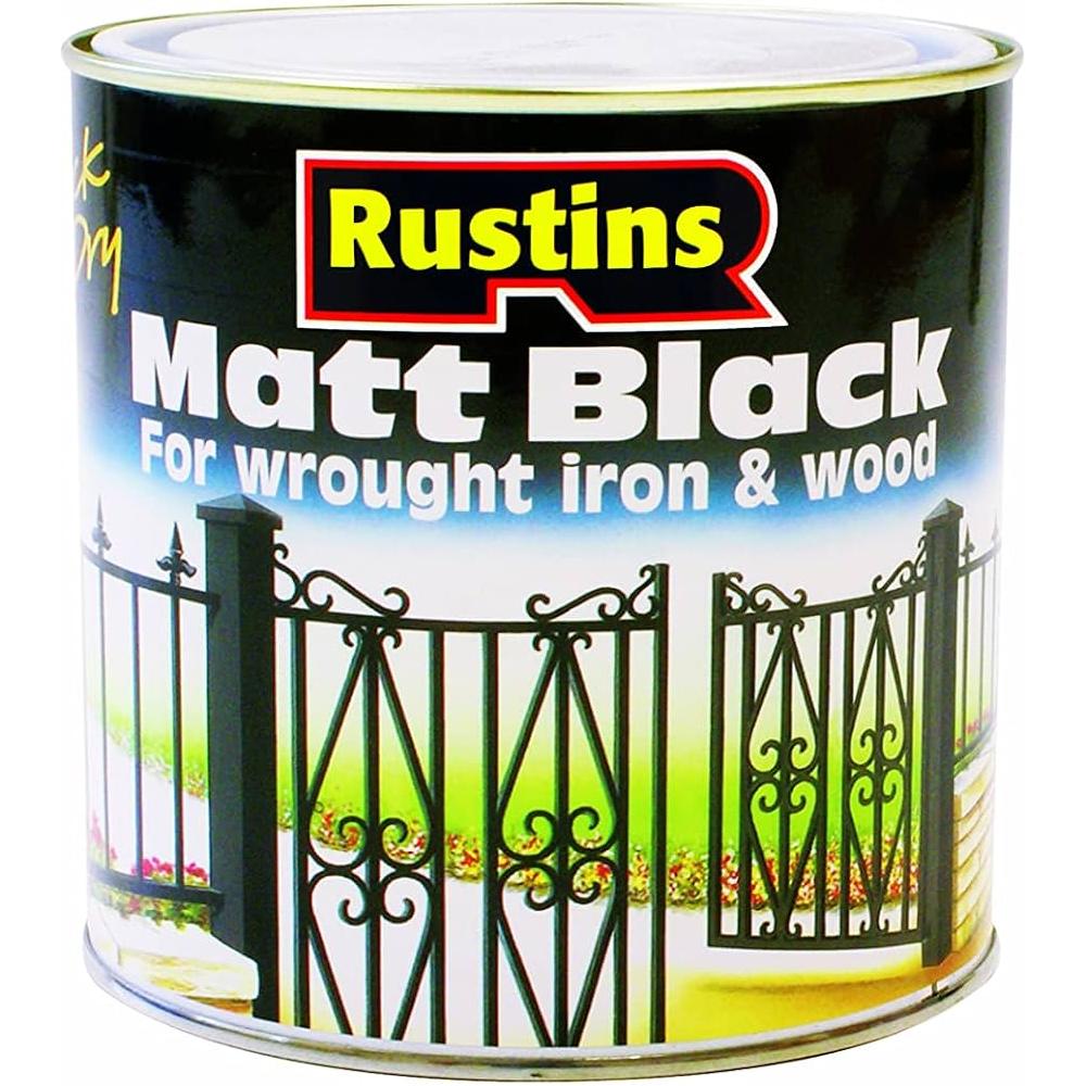 Rustins Quick Dry Black Matt - 250ml