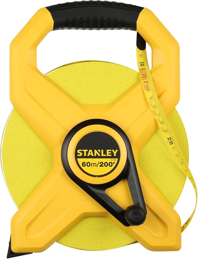 Stanley 60m/200ft Open Fibreglass Tape