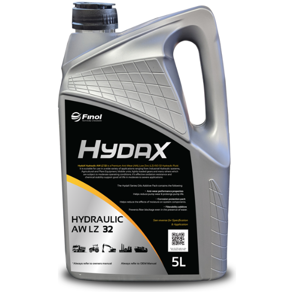 Finol Hydax Hydraulic Oil AW LZ 32 - 5L