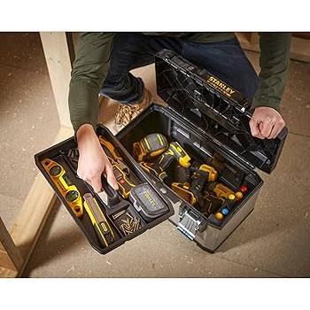 Stanley Tools Basic Toolbox with Organiser Top 32cm (12.1/2in)