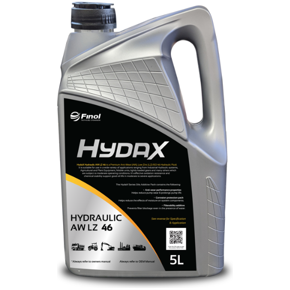 Finol Hydax Hydraulic Oil AW LZ 46 - 5L