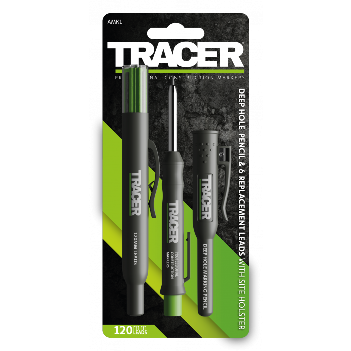 Tracer Deep Pencil Marker – 6 x Leads and Holster