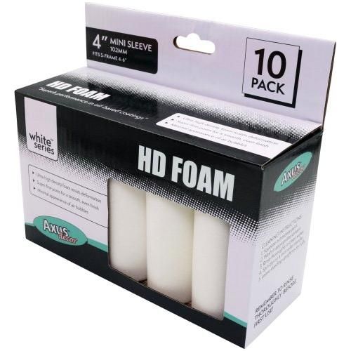 Axus Decor White Series HD Foam 2" Mini Roller Kit - 10 Pack