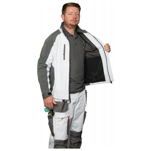 Axus Decor Painter's S-Tex Hoodie - White & Grey