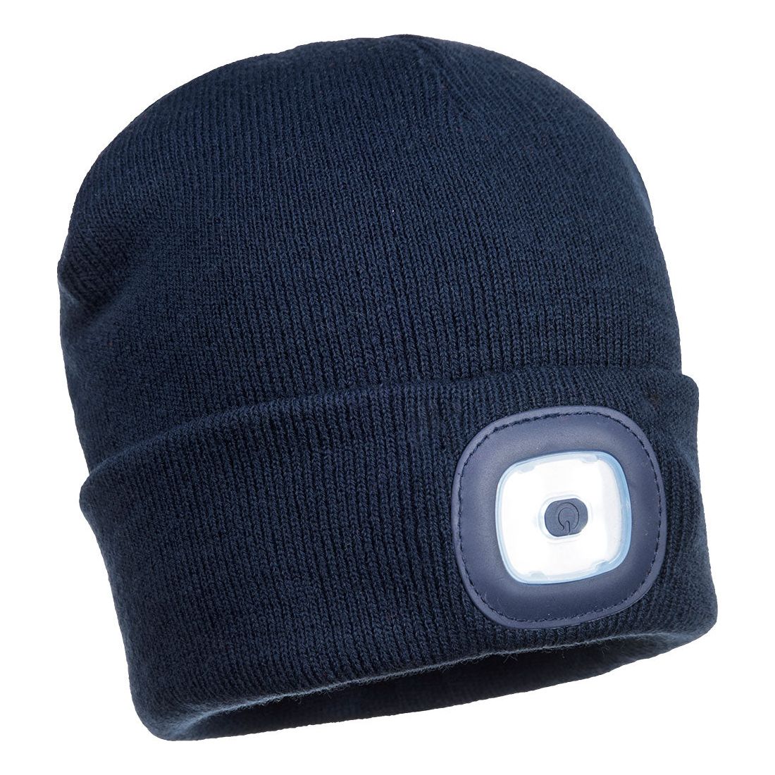 Portwest Beanie Led Head Light USB Rechargeable Navy