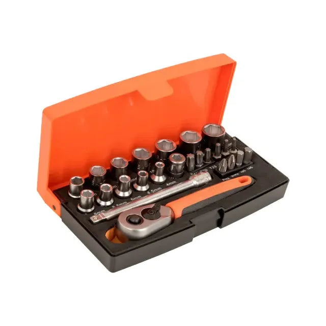 Bahco 1/4in Drive Socket Set - 25 Piece