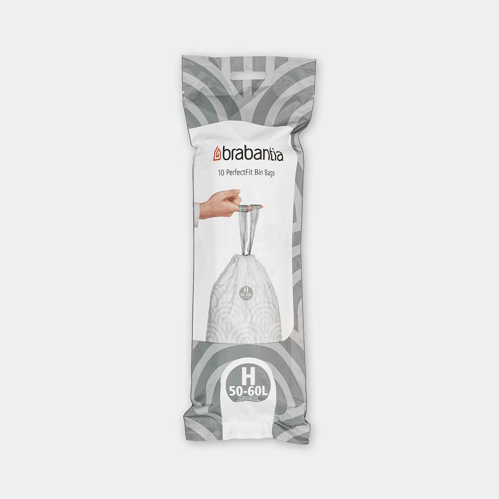 Brabantia Perfit Fit 10 Bin Bags - 50-60L