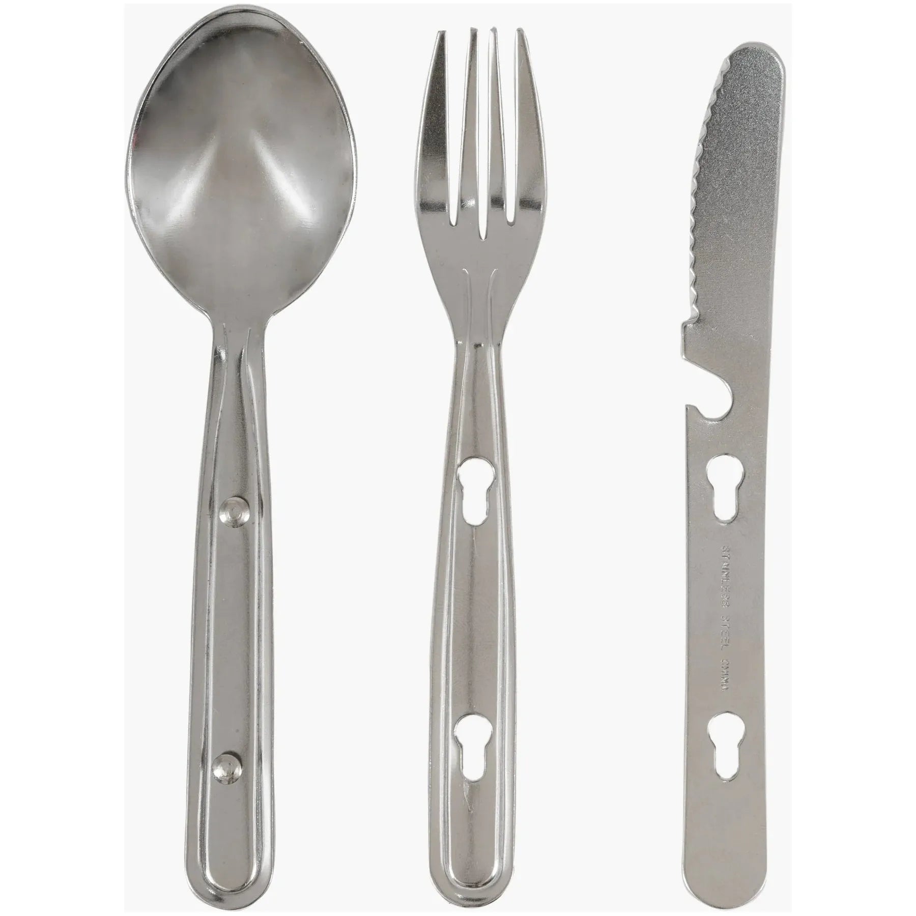 Highlander Knife, Fork, Spoon Clip Set