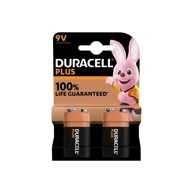 Duracell 9V Battery Pack Twin Pack