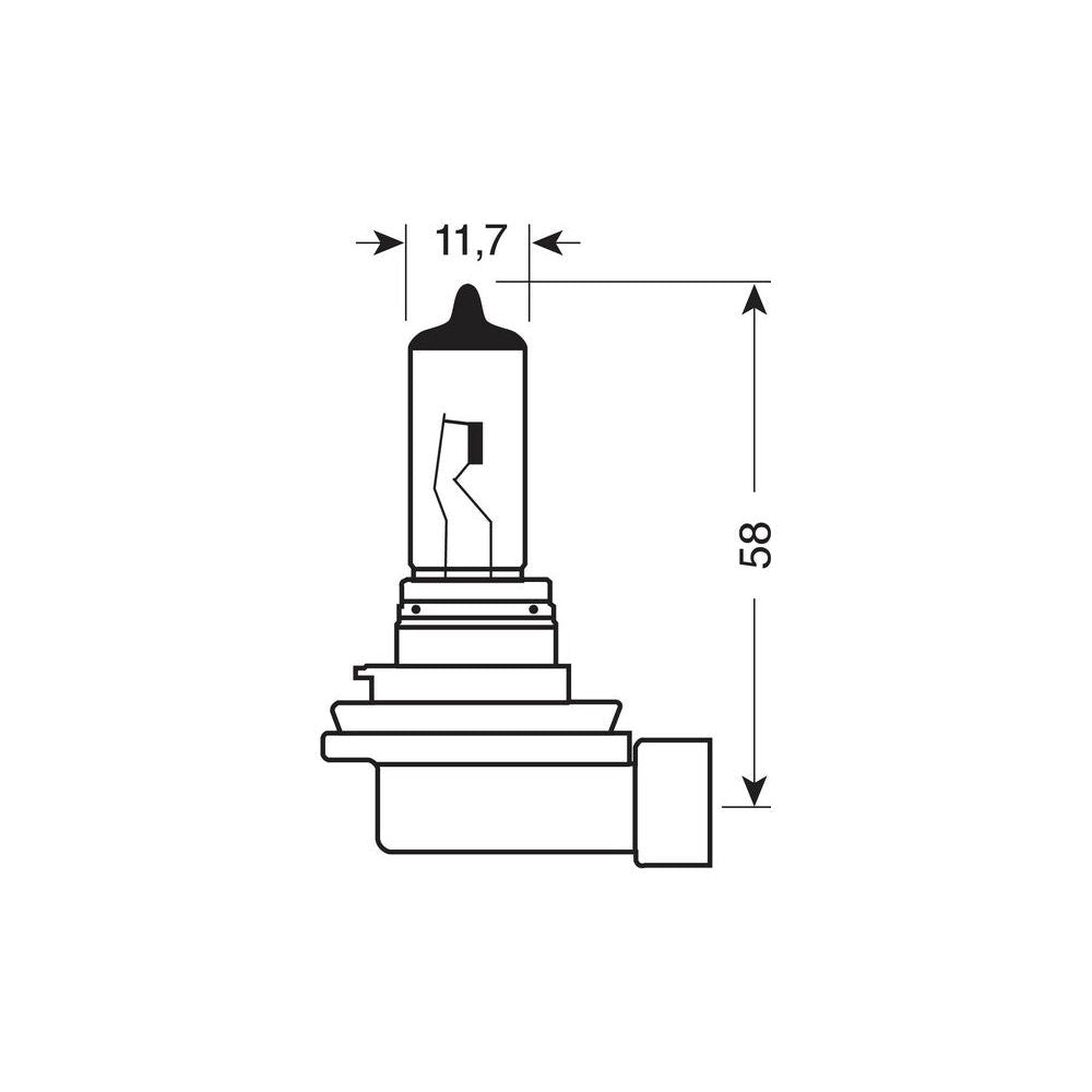 Lampa 12V Blu-Xe Bulb - H8 - 35W - PGJ19-1