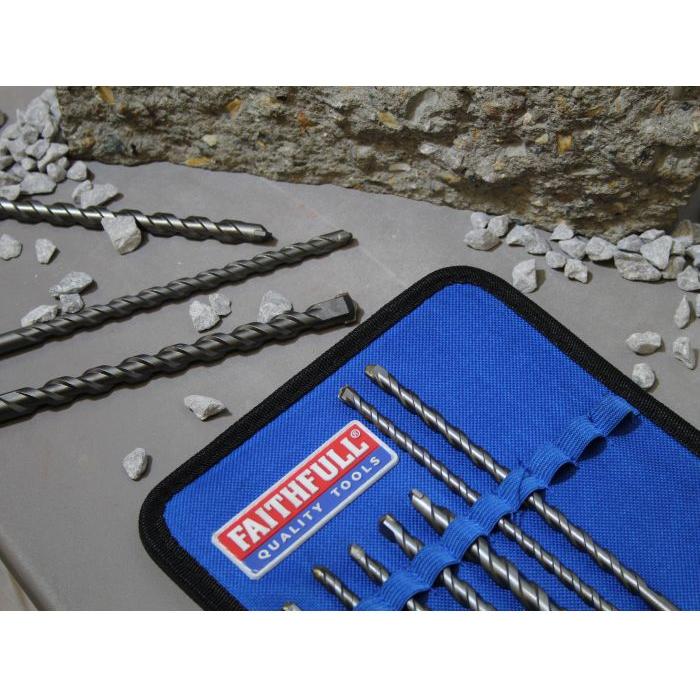 Faithfull 10 Piece SDS Masonry Drill Bit  Set